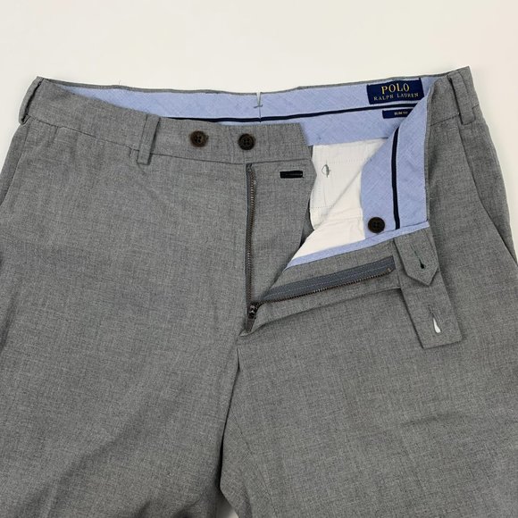Polo Ralph Lauren Lightweight Chino Pant Slim Fit Fine Italian Fabrics Gray 32 - Picture 6 of 14